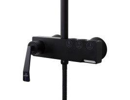 Душевая система KAISER 09182-2 Strike, черный матовый