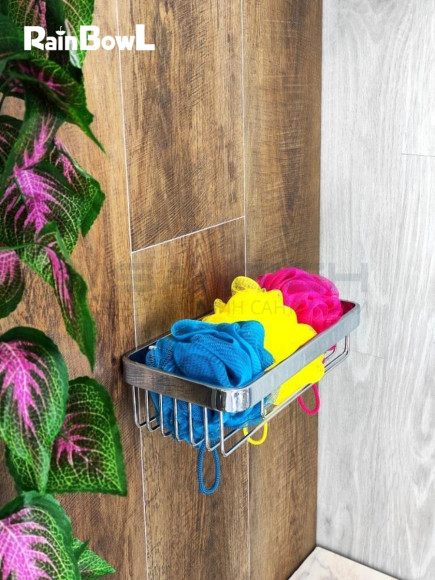 Полка Rainbowl FORA прямая решетка хром (0034-7CR)