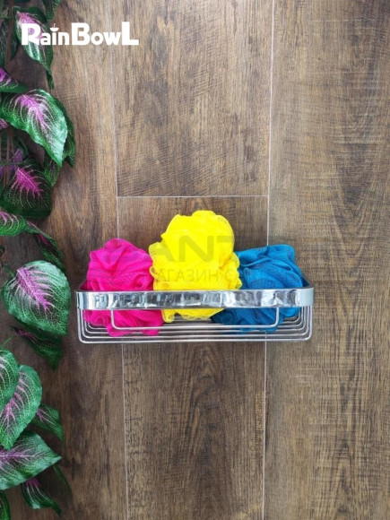 Полка Rainbowl FORA прямая решетка хром (0034-7CR)