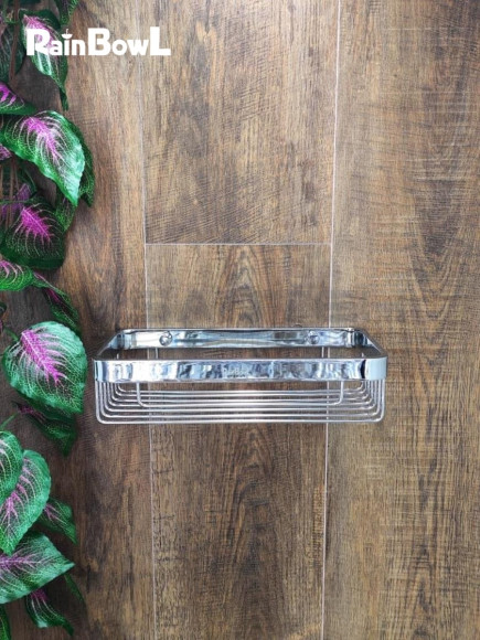 Полка Rainbowl FORA прямая решетка хром (0034-7CR)