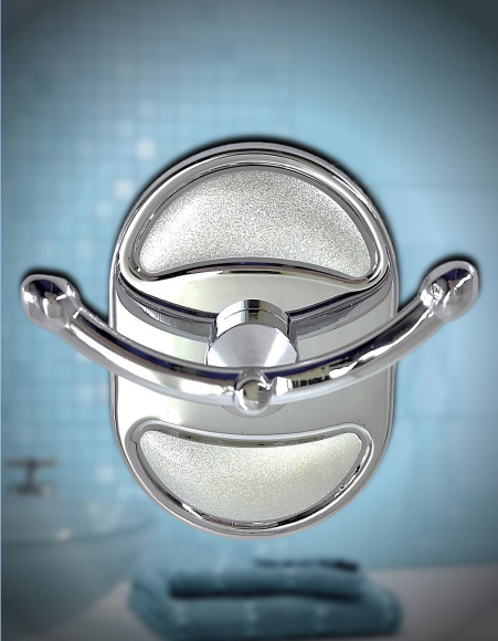 Крючок двойной VIKO V-402 Metallic, нержавейка, хром