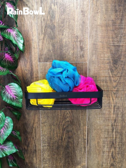 Полка Rainbowl FORA прямая решетка (0034-7) черная