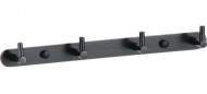 Планка VIKO V-724 4 вертикальных крючка, латунь, Black (состаренный черный) Планка VIKO V-724 4 вертикальных крючка, латунь, Black (состаренный черный)