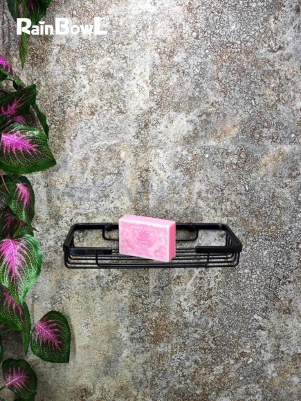 Полка Rainbowl FORA прямая решетка черная 23 см (0034-7S)