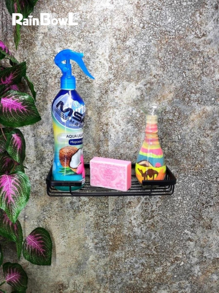 Полка Rainbowl FORA прямая решетка черная 23 см (0034-7S)