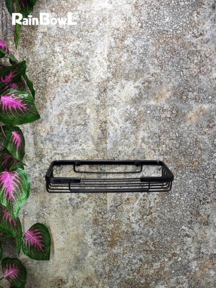 Полка Rainbowl FORA прямая решетка черная 23 см (0034-7S)