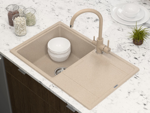 Мойка кварцевая FLUGEN, PM217850-QU, кварц, 780х500 мм, Paulmark