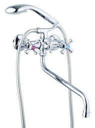 Смеситель G-Lauf QTZ7-B827 ванна крест кер. (Shar) Zn