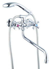 Смеситель G-Lauf QTZ7-B827 ванна крест кер. (Shar) Zn