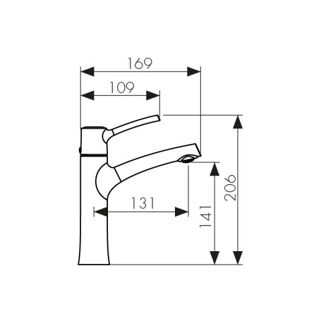 Смеситель KAISER 49111 Stick для раковины (картридж 6202)
