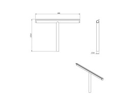 Скребок (водосгон) Langberger для стекла зеркала хром (74183)