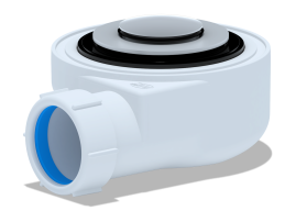 Сифон АНИ Пласт Е450CL для душевого поддона 1½”*50 h 53мм клик-клак