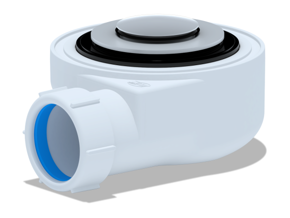 Сифон АНИ Пласт Е450CL для душевого поддона 1½”*50 h 53мм клик-клак