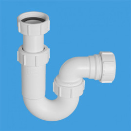 Сифон McALPINE MRSK15 трубный Без выпуска Ф40 - 1 1/2