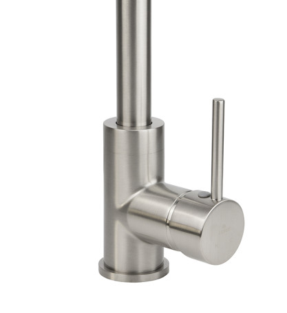 Смеситель KAISER 26544 Merkur для кухни, серебро Silver