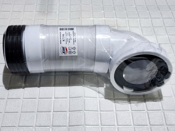 Уценка 1 Удлинитель гибкий АНИ Пласт К729R для унитаза 90°