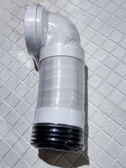 Уценка 1 Удлинитель гибкий АНИ Пласт К729R для унитаза 90°