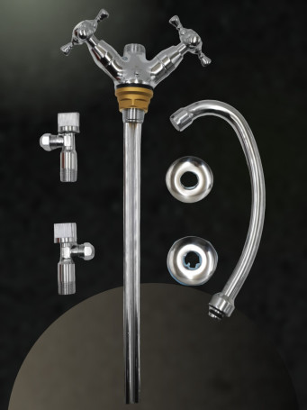 Смеситель KAISER 11133 Carlson Style для кухни с жесткой подводкой