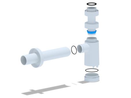 Сифон АНИ Пласт BRB1004 бутылочный 1-1/4" х 40 с переходной трубой 40мм