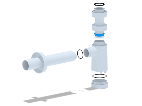 Сифон АНИ Пласт BRB1004 бутылочный 1-1/4" х 40 с переходной трубой 40мм