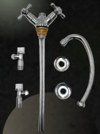 Смеситель KAISER 11143 Carlson Style для кухни с жесткой подводкой