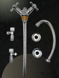 Смеситель KAISER 11143 Carlson Style для кухни с жесткой подводкой