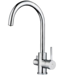 Смеситель KAISER 26744 Merkur для кухни, с краном для питьевой воды, хром