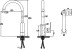 Смеситель KAISER 34144 Sonat для кухни