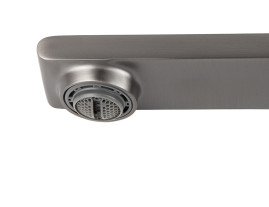 Смеситель KAISER 05311-15 Serio для раковины, неповоротный, воронёная сталь (картридж 6202)