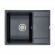 Мойка кварцевая WEIMAR, PM216550-BLM, черный металлик, 650х500 мм, Paulmark