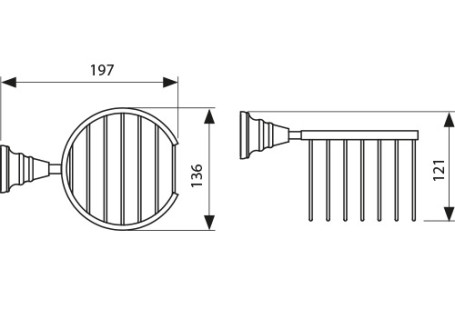Держатель KAISER KH-4212 Arno, настенный на 3 (три) освежителя воздуха