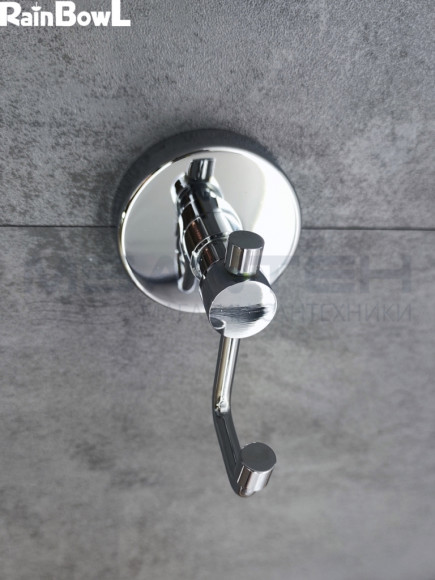 Крючок Rainbowl LONG для ванной 2227-2 одинарный хром