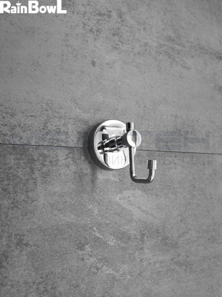Крючок Rainbowl LONG для ванной 2227-2 одинарный хром