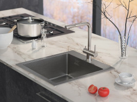 Смеситель для кухни с краном для питьевой воды PAULMARK Skalen 213020-SS