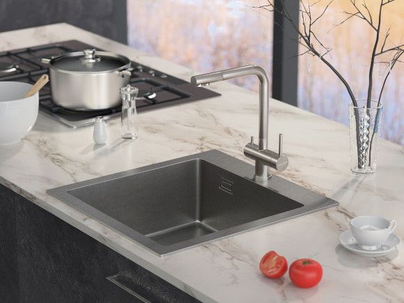 Смеситель для кухни с краном для питьевой воды PAULMARK Skalen 213020-SS