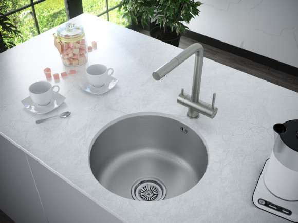 Смеситель для кухни с краном для питьевой воды PAULMARK Skalen 213020-SS