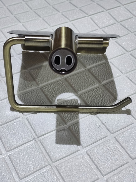 Уценка 1 Держатель туалетной бумаги HB8403-4 с крышкой Бронза