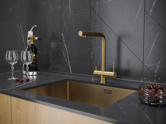 Смеситель для кухни с краном для питьевой воды PAULMARK Skalen 213020-BG Смеситель для кухни с краном для питьевой воды PAULMARK Skalen 213020-BG