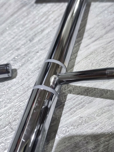 Уценка 1 Держатель (стойка) VIKO V-466 3 в 1: бумага, освежитель, ёршик, h=79cм, латунь, хром