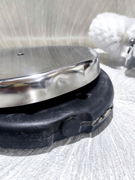 Уценка 1 Держатель (стойка) VIKO V-466 3 в 1: бумага, освежитель, ёршик, h=79cм, латунь, хром