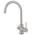 Смеситель KAISER 26744-5 Merkur для кухни, с краном для питьевой воды, серебро
