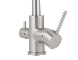 Смеситель KAISER 26744-5 Merkur для кухни, с краном для питьевой воды, серебро