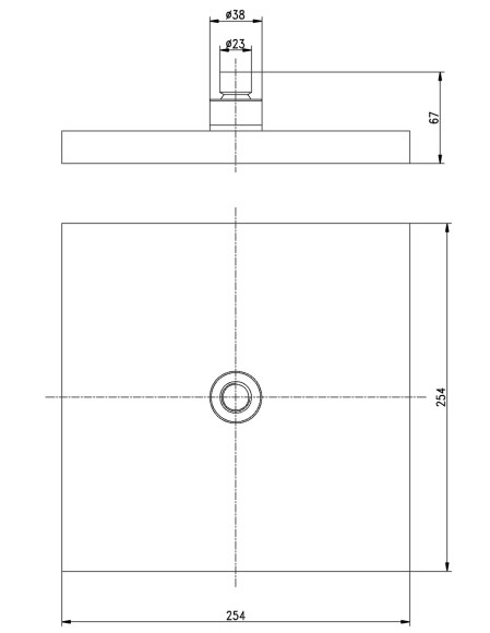 Душевая лейка KAISER SH-225 стационарная Душевая лейка KAISER SH-225 стационарная