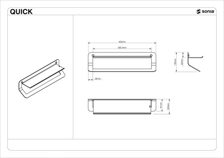 Полотенцедержатель с полочкой 45 см Sonia 185245