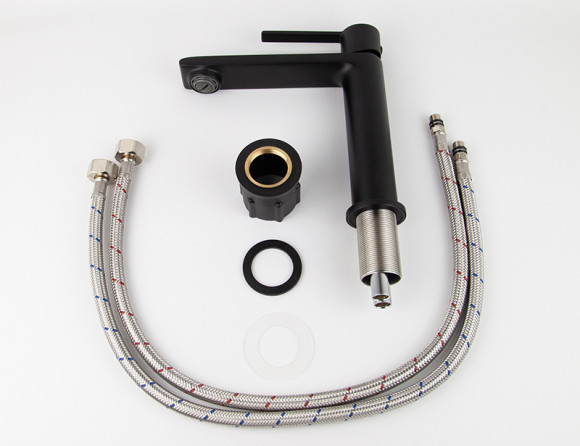 Смеситель KAISER 05311-9 Serio для раковины, не поворотный, чёрный матовый (картридж 6202) Смеситель KAISER 05311-9 Serio для раковины, не поворотный, чёрный матовый (картридж 6202)