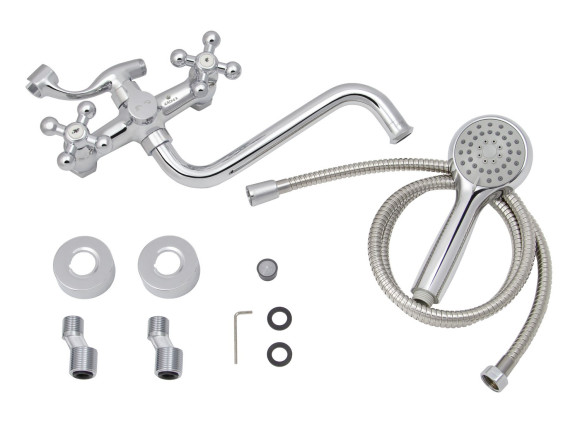 Смеситель KAISER 11255 Carlson Lux для ванны (кран-букса 6142, дивертор 6057) Смеситель KAISER 11255 Carlson Lux для ванны (кран-букса 6142, дивертор 6057)