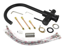 Смеситель KAISER 26744-9 Merkur для кухни, с краном для питьевой воды, черный матовый