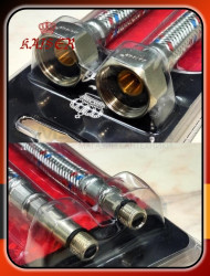 Подводка Kaiser 12*50cm*M10 гибкая 0,5 в блистере (12x50cm M10x1 F1'2) и (M10(L35)x1 F1'2)
