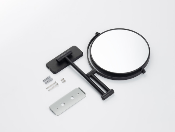 Зеркало косметическое SCHEIN увеличение 5х поворотное к стене черное (9341MB) Зеркало косметическое SCHEIN увеличение 5х поворотное к стене черное (9341MB)