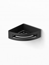 Полка Langberger угловая одноэтажная чёрная матовая 75260-BPC